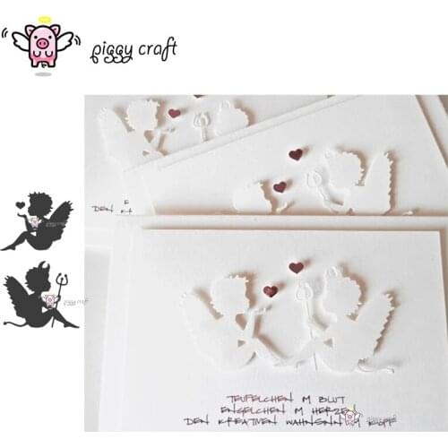Piggy Craft metal cutting dies cut die mold Devil angel boy Scrapbook paper craft album card punch knife art cutter die
