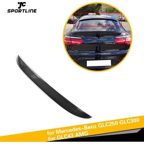 Carbon Fiber / FRP Rear Roof Spoiler Window Wing for Mercedes-Benz GLC GLC250 GLC300 GLC43 AMG Sport Utility 4 Door 2016 2017