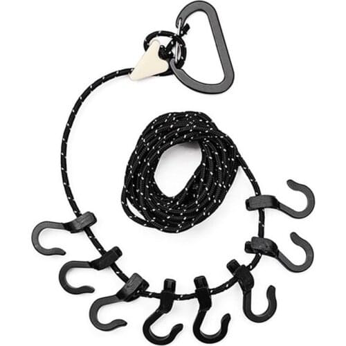 1 Set Portable Clothesline Windproof Travel Clothesline Stretchy Retractable Elastic Laundry Clothes Line For Backyard, Vacation