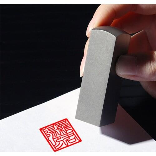 Waterproof Durable Metal Customize Name Stamp With Box Inkpad English Chinese Name Personal Stamps Gift For Birthday Graduation