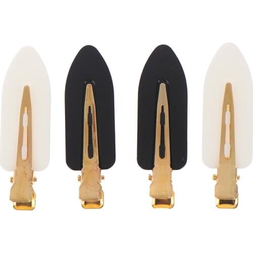 4 Pcs Seamless No Bend Hair Clips Barrettes, No Mark Pin Curl Clip, Makeup No Crease Hair Clip, Hair Styling Bang Clips