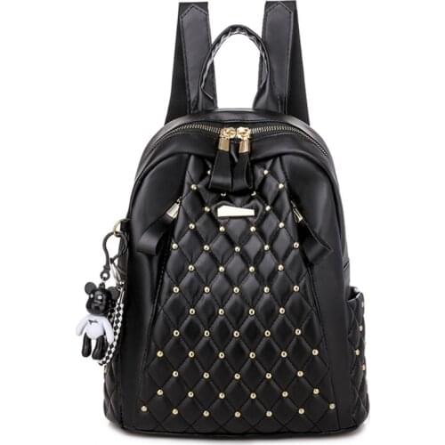 Women Leather Backpack Vintage High Quality Travel Working Shoulder Bags School Bags Back Pack Feminina Fashionable Bag M68C