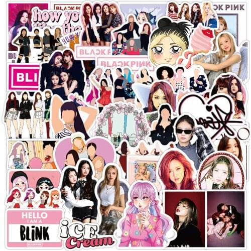10/30/50PCS Korean Kpop Star Girl Group Stickers Laptop Car Guitar Luggage Skateboard Waterproof Graffiti Sticker Decal Kid Toy