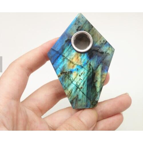 100% natural labradorite quartz crystal smoking pipe wands reiki healing gifts wholesale price