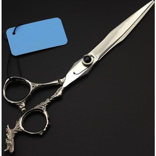 7 '' Japan 440c silver dragon pet dog grooming hair cutting scissors dog sissors barber haircutting shears hairdressing scissors