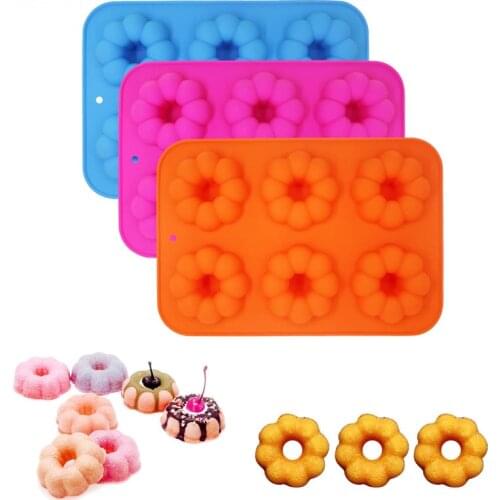 Donut Silicone Mold for Cake Pastry Baking Chocolate Fondant Bakeware Dessert Mould DIY Kitchen Accessories Decorating Tools
