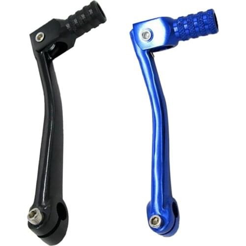 2Pcs Motorcycle CNC Aluminum Folding Gear Shift Lever Fit 50cc 70cc 90cc 125cc Blue/Black