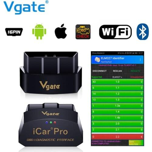 Vgate iCar Pro Bluetooth 4.0 ELM327 WIFI OBD2 Scanner Scan For Android/IOS OBD2 Auto Car Diagnostic Tool PK ELM 327 V 1 5