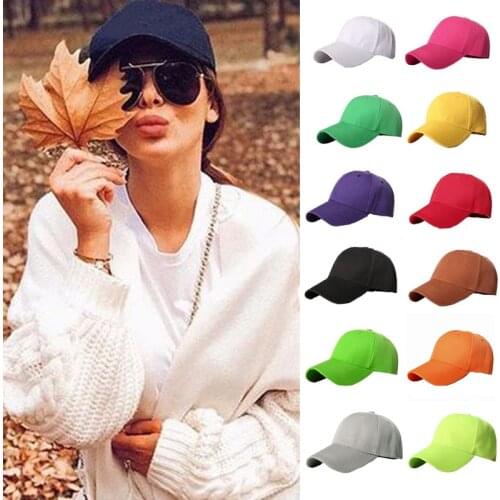 DT033 Plain Baseball Cap Women Men Snapback Cap Style Hat Spring Casual Sport Outdoor Adjustable Summer Cap Fashion Unisex