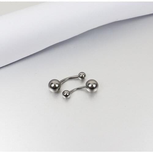 1 Piece Stainless Steel 1.2mm thickness Belly Ring press fit body piercing jewelry Belly Button Ring Navel rings