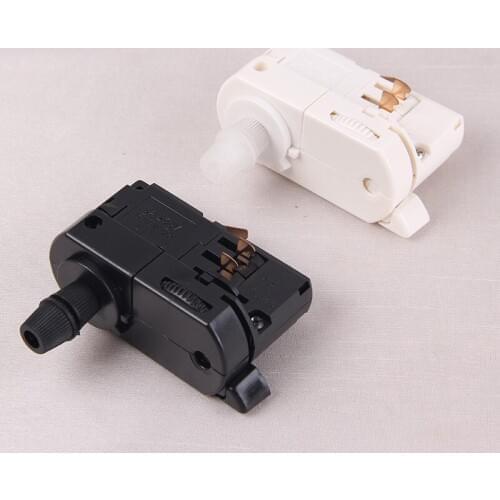 Four Wire LED Track Lamp Guide Box Shell Black White Metal Halide Lamp Fittings Track Light Accessorry