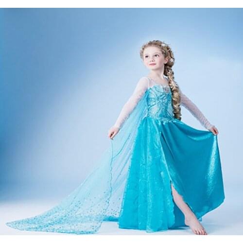 Baby Jumpsuit Princess Girl Cosplay Dress In Blue Is Beautiful Mr001
