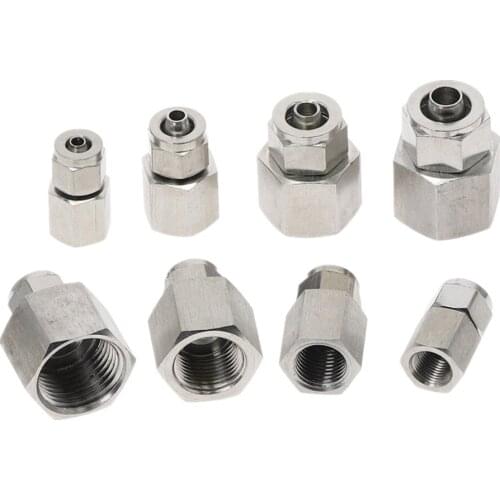 Fast twist 6mm 8mm 10mm 12mm Tube Pipe Fittings Female Threaded Stainless Steel SS 304
