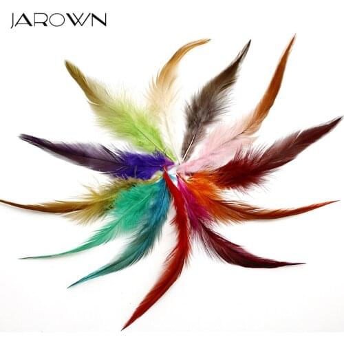 JAROWN Natural Feathers Trim Fringe Craft Plumas 10~15cm Handmade DIY Jewelry Decoration Sewing Clothing Party Decorations