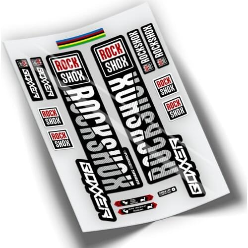 Complete KIT of compatible stickers for ROCKSHOX boxer 2019 WP244 bike fork cycling accessories