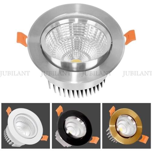 Dimmable Led Downlight Light Ceiling Spot Lamps 3w 5w 7w 9w 12w 15w 18w AC85-230V Cob Wash Wall Recessed Lights Indoor Lighting