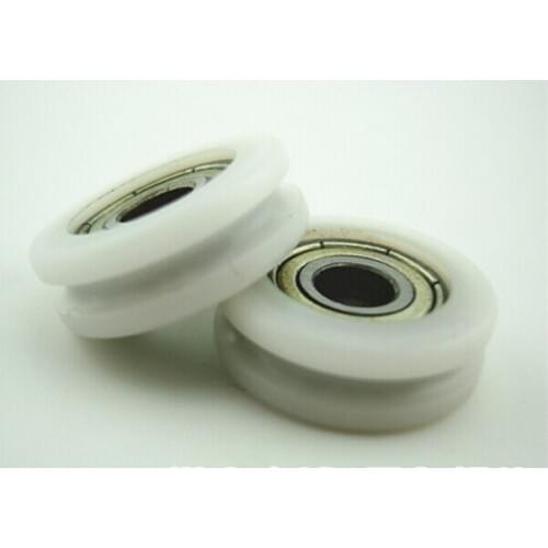 Shower door and window roller 6001ZZ 12*37*14 Ball Bearings groove V nylon pom bearing NYLON pulley bearing