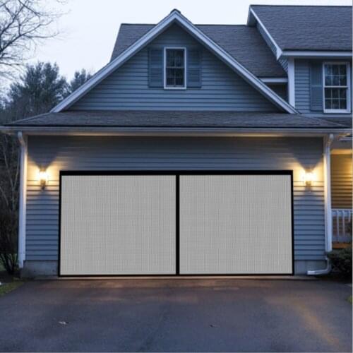 Garage Mesh Screen Door Seamless Insect Net Garage Door Screen Easy To Install And Use Summer Anti-Mosquito