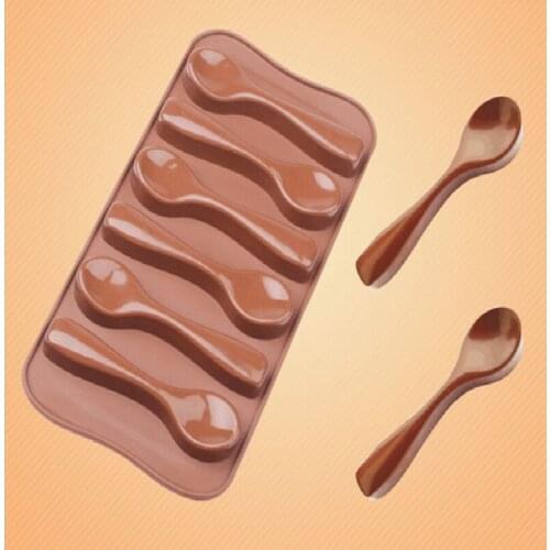 Spoon Shape Silicone Cake Mold Chocolate Fondant Tools Decoration Bakeware Cupcake Baking Molds