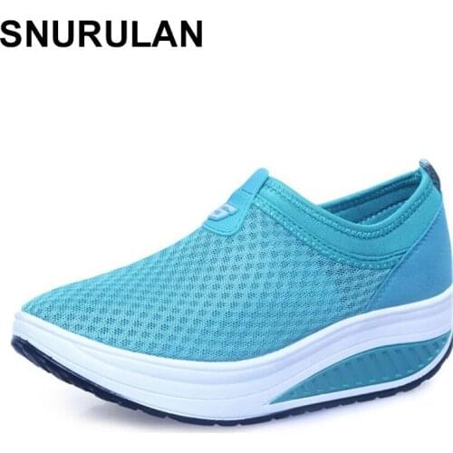 SNURULAN Womens shoes; 2019 collection spring-summer season; womens shoes; platform casual shoes for girls; breathable mesh