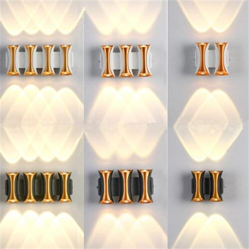 Modern minimalist wall lamp indoor outdoor bedroom balcony living room door courtyard corridor aisle LED waterproof wall lamp