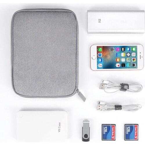 Silngle Layer Travel Storage Bag USB Cable Charger Earphone Phone Mobile Hard Disk Organizer Portable Electronic Accessories Bag