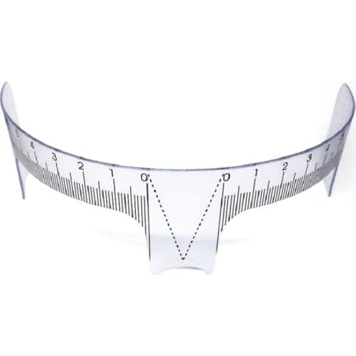 Eyebrow Grooming Stencil Shaper Ruler Measure Tool Makeup Reusable Eyebrow Ruler Tool Measures