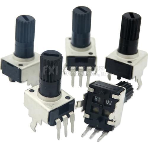 10pcs RV09 Vertical 12.5mm Shaft 1k 2k 5k 10k 20k 50k 100k 0932 Adjustable Resistor 9 Type 3pin Seal Potentiometer igmopnrq