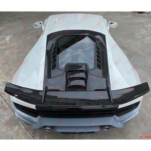 Z-ART Performance carbon fiber engine bonnet +carboon fiber deck lid rear wing for Huracan engine hood for Huracan EVO