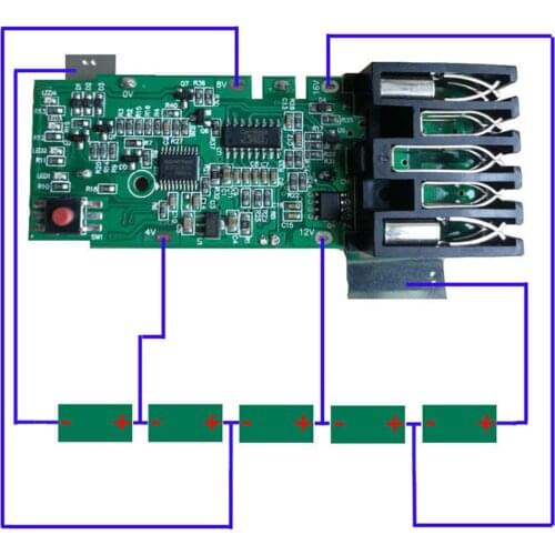 For Milwaukee 18V Li-ion Battery Repair Part Accessory M18 PCB Board PCB Charging Protection Circuit Board