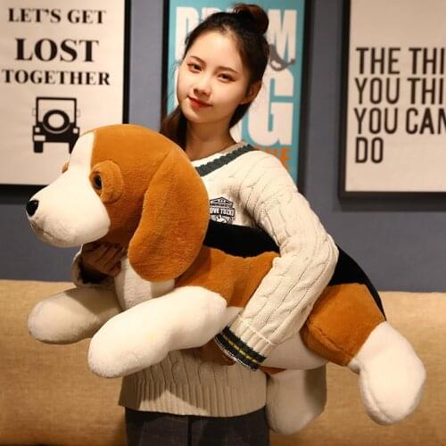 1pc 40/60/80cm Cute Beagles Plush Toys Soft Stuffed Animal Dog Dolls Cushion Sleeping Plushie Companion for Children Baby