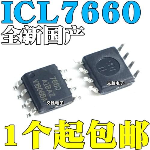10pcs/lot High quality ICL7660 ICL7660AIBAZ SMD SOP8 DCDC power converter