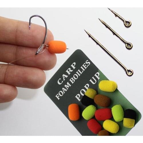 20PCS Method Feeder Set Bait Sting Pop Up Boilies Fishing Carp Feeder Rig Worm Live Bait Hook Carp Feeder Fishing Bait Spike