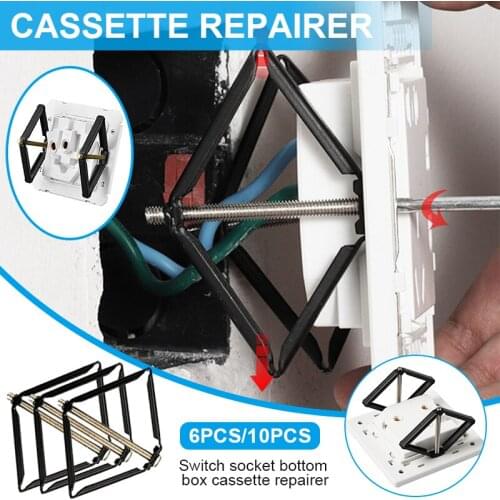 6/10 Pcs Wall Mount Switch Box Repair Tool Easy Installation Cassette Repairer ящик на стену