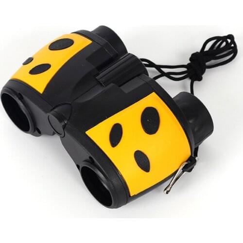 8x22 Printed Rubber Grip Of Ladybug Children Telescope binoculars Telescope Maginification For Kids Outdoor Games Boys Toys Gift