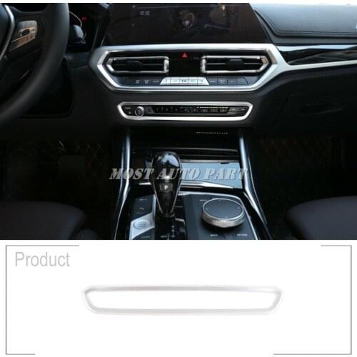 ABS Plastic Interior Center Console Volume Mode Button Frame Trim For BMW 3 Series G20 G21 G28 2019-2020 1pcs Car Decoration