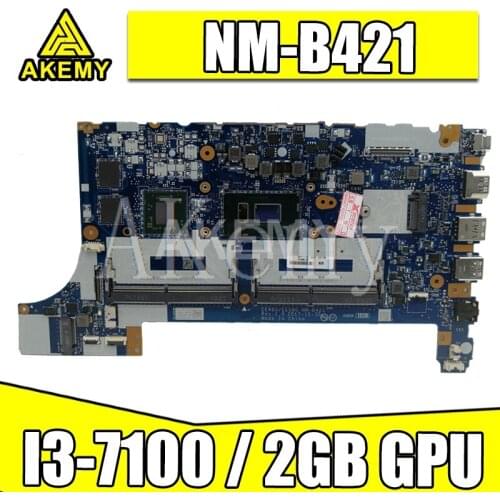 Akemy NM-B421 Laptop motherboard for ThinkPad E480 E580 01LW922 original mainboard 100% fully tested With I3-7100 2GB