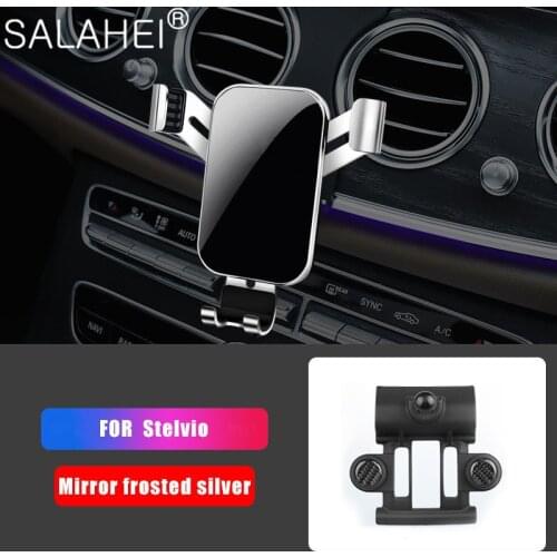 Car Phone Holder Mobile Phone Holder For Alfa Stelvio For Car Holder Phone Stand Steady Fixed Bracket Support Gravity Sensing