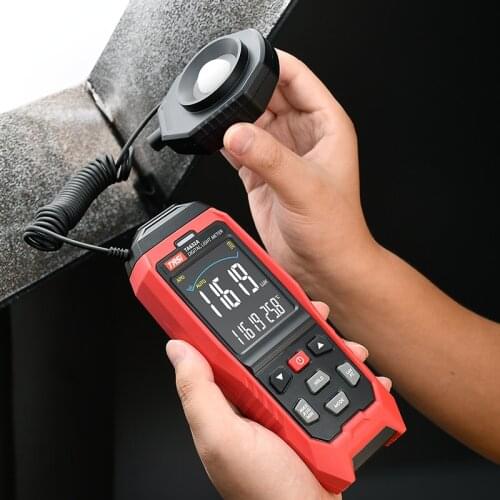 TASI TA632A Digital Light Meter Photography Luxmeter Detachable Probe Illuminometer 200000 Lux/Fc Photometer Enviromental Tester