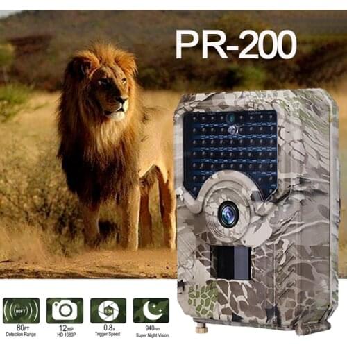 PR200 Trail Camera Waterproof Hunting Camera Motion Detection Infrared Camera Wildlife Surveillance Camera Photo Traps
