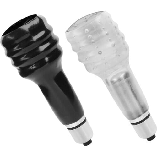 IKOKY Delay Lasting Trainer Penis Vibrator Male Masturbator Sex Toys for Men Elastic Cock Ring Delay Ejaculation Glans Massager