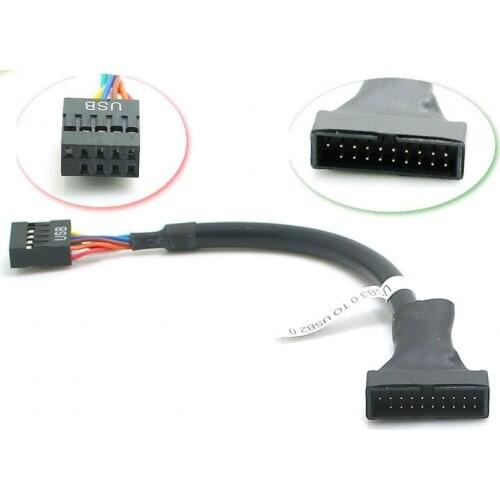 USB3.0 20Pin Male To USB2.0 9Pin Female/ 20Pin Female To USB2.0 9Pin male Mainboard Cable Use For CD-ROM Floppy Drive connector