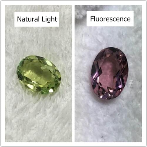 Oval shape Alexandrite loose stone green red faceted created gemstone beads jewelry making diy phenomenal lab gem stones