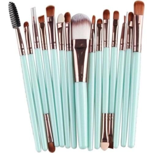 MAANGE 15 pcs Makeup Brush Set tools Make-up Toiletry Kit Wool Make Up Brush Cosmetic Brush Set c0920