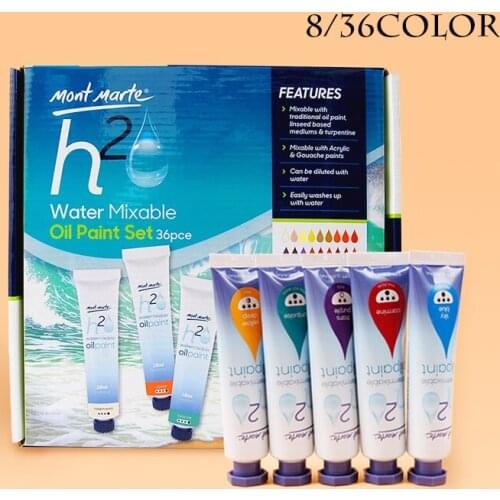 8/36 Colors 18ML Oil Color Paint By Numbers Set colors oil paints DIY Canvas Frame Picture drawing pigments art supplies tool