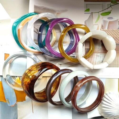 2021 New Fashion Beautiful Lovers Bracelets Woman Bracelets Acrylic Bangles and Bangles Woman Jewelry Gifts Dropshippings