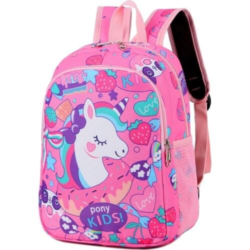 New Fashion Children School Bags Cartoon Unicorn Backpack Baby Toddler Kids Book Bag Kindergarten Boy Girl Backpack