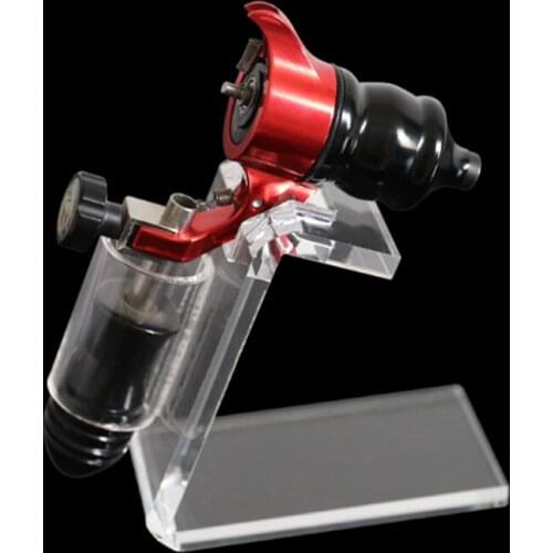 New Acrylic Tattoo Machine Gun Holder Stand Rack Transparent Tattoo Machine Tray Organizer