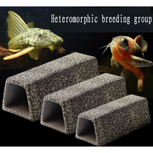 2021 New Aquarium Jar Shrimp House Heteromorphic Breeding Pot Hiding Decorating Water Filtering Fish Rest Ceramic Pot