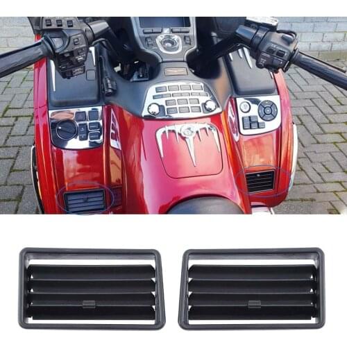 Motorcycle Pair Left Right Black Lower Air Vent Set For Honda Goldwing GL1800 GL 1800 2001-2010 02 03 04 05 06 07 08 09